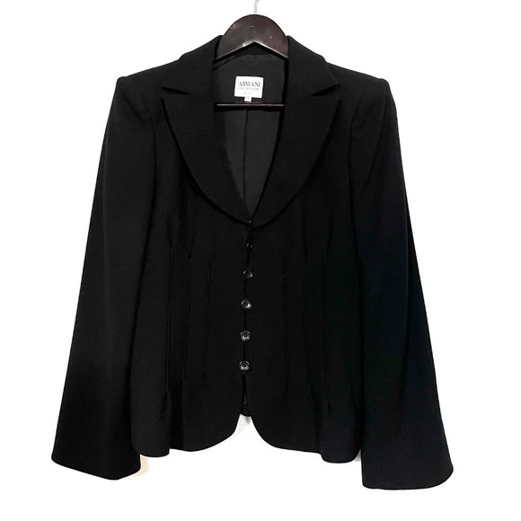 Armani Collezioni Virgin Wool Blazer Jacket - Picture 1 of 16